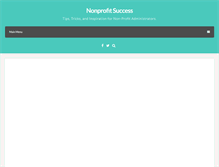 Tablet Screenshot of nonprofit-success.com